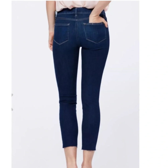 PAIGE Verdugo Crop Pompeii Blue Jeans Size 25 - Picture 2 of 9